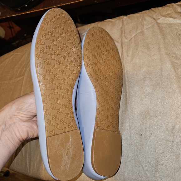 Ralph Lauren Jayna Bow Detail Leather Ballet Flats, women's size 9, NWOT - Picture 6 of 7